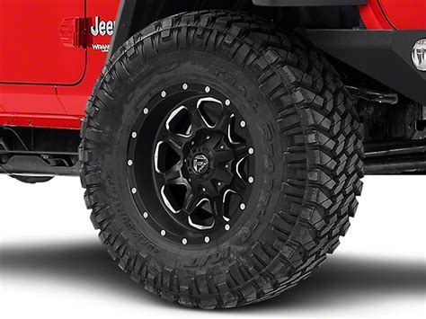 Fuel Wheels Jeep Wrangler Boost Matte Black Milled Wheel 17x9