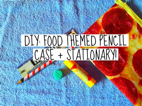 Diy Back To School Food Themed Pencil Case Stationary Oreo Eraser