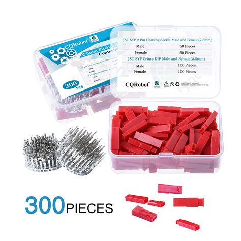 Buy 300 Pieces 25mm Pitch Jst Syp Jst Connector Kit 25mm Pitch Male