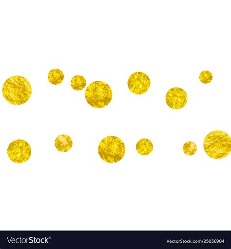 Gold Glitter Confetti With Dots Royalty Free Vector Image