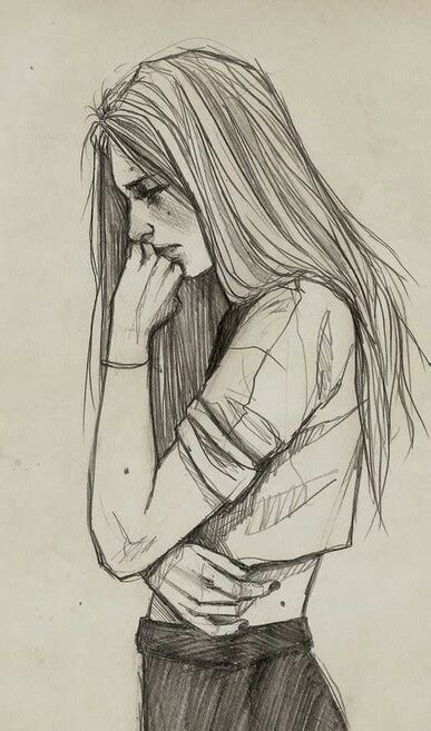 Sad Girl Drawing At Getdrawings Free Download