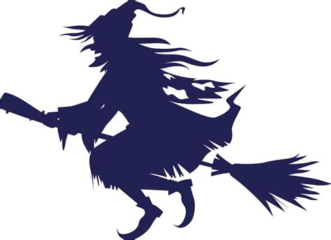 Witch Riding Broom Semi Flat Color Vector Character Editable Figure