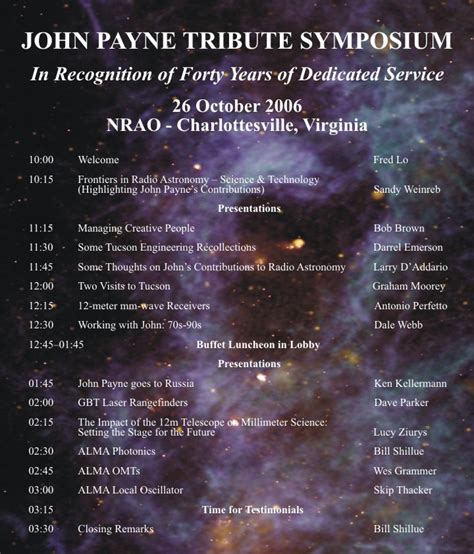 Nrao Tribute To John Payne