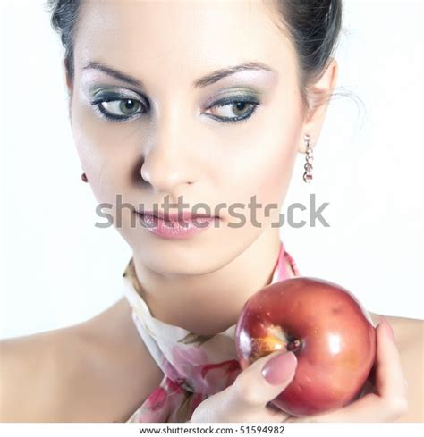 Sexy Girl Apple Stock Photo 51594982 Shutterstock