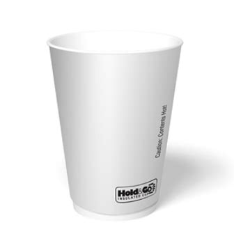 Hold Go Hot Cup 12 Oz White Insulated Paper SDR12 Viele Sons