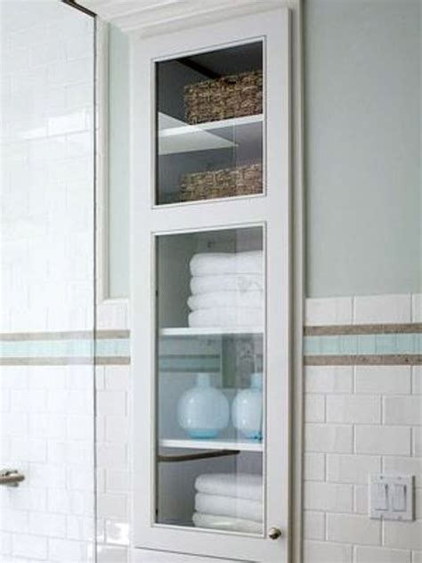 Jars make for great small bathroom storage ideas. 26 SImple Bathroom Wall Storage Ideas - Shelterness