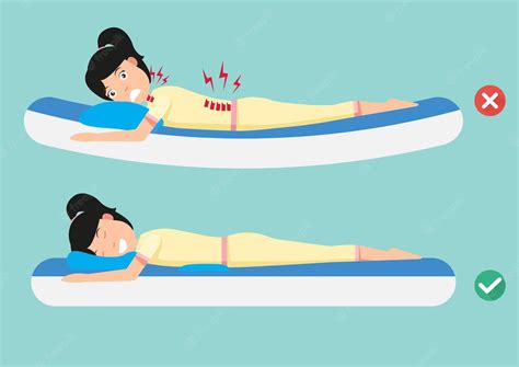 Premium Vector Best And Worst Positions For Sleeping