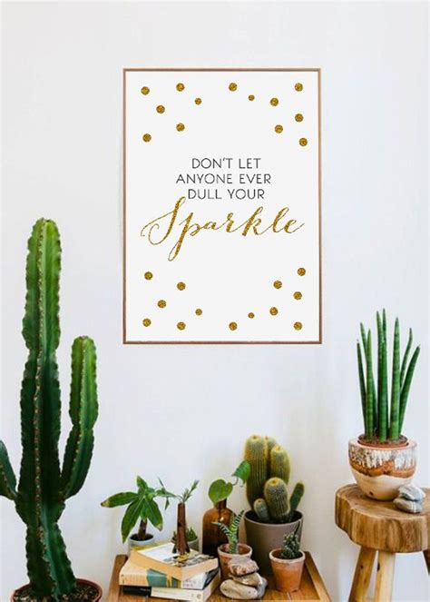Polka Dots Motivational Quote Dont Let Anyone Ever Etsy
