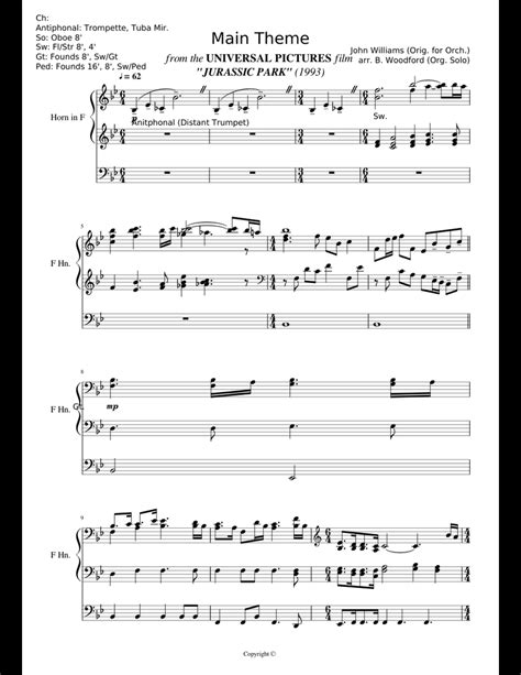 We did not find results for: Jurassic Park Theme sheet music for Organ download free in ...