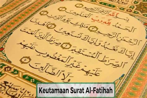 Fadhilah Membaca Al Fatihah Ketika Membuka Acara Atau Pengajian