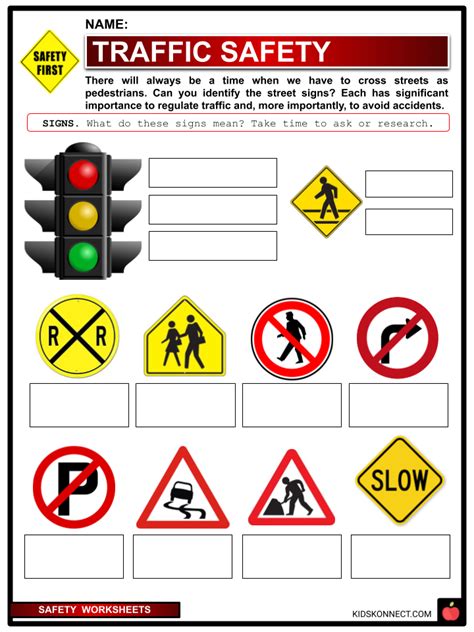Safety Facts Worksheets And General Advice And Information For Kids