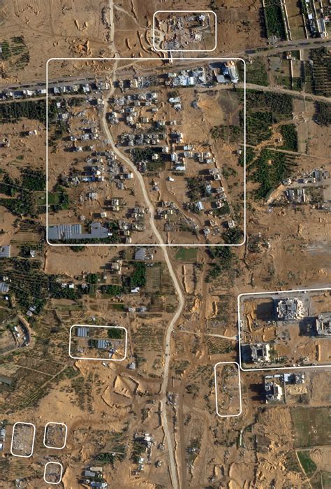 The Gaza Strip Before And After Israels Invasion In Satellite Images
