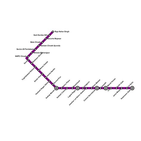 Delhi Metro Violet Line Map Timings Lines Facts And Stations