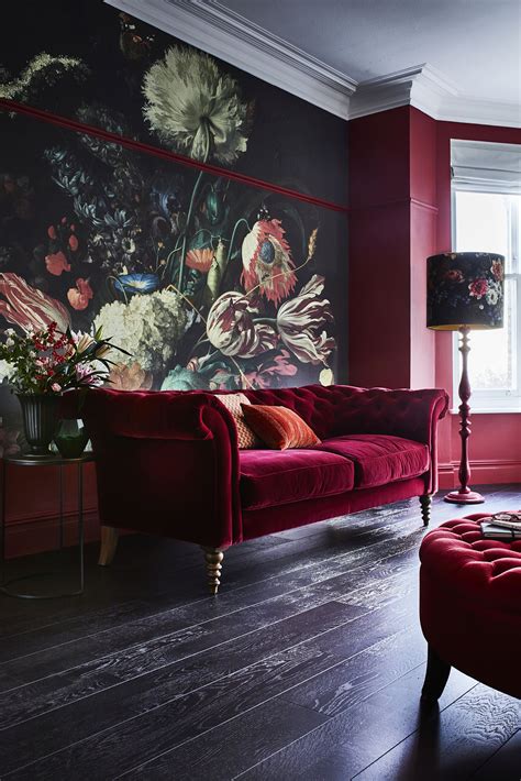 Red Velvet Sofa Living Room Living Room Colors Living Room Red