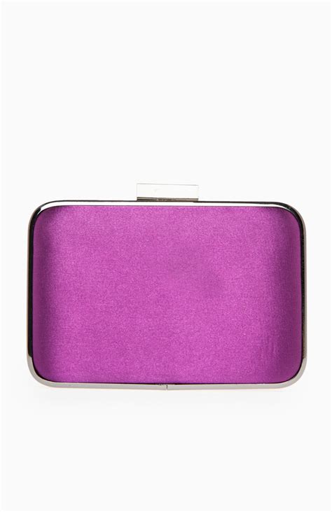 Sequined Box Clutch In Purple Dailylook
