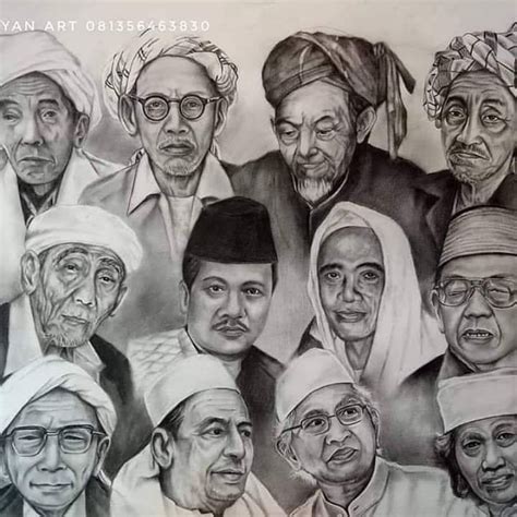 Poster Plus Bingkai Ulama Nusantara Ukuran 53×35 Lazada Indonesia