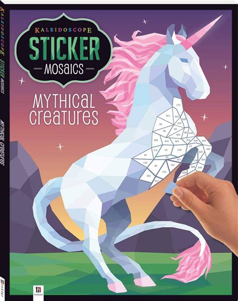 Mythical Creatures Kaleidoscope Sticker Mosaic Mosaic Sticker Book