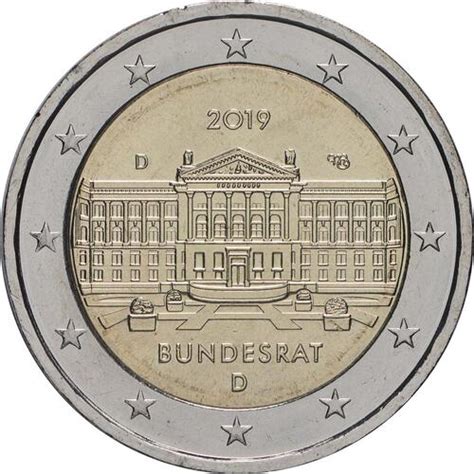 2 Euro Bundesrat 2019 D Bfr Deutschland