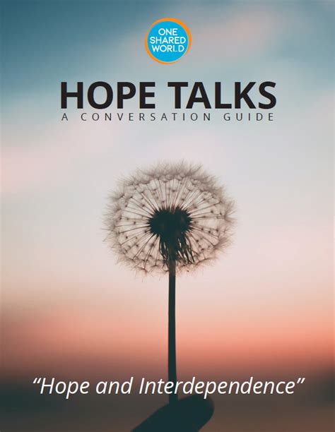 Idea Toolkit Hope Talks Conversation Guides Onesharedworld
