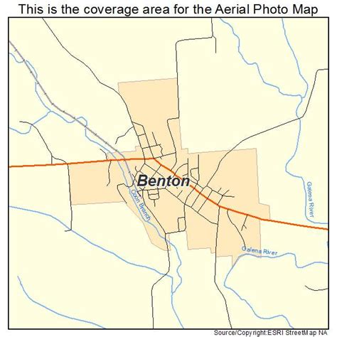 Aerial Photography Map Of Benton Wi Wisconsin