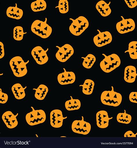 Seamless Pumpkins Pattern Royalty Free Vector Image