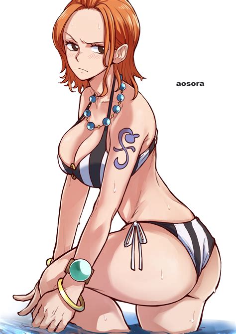 rule 34 1girls aosora ass big ass bikini breasts cleavage dat ass female female only nami