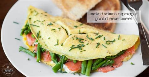 Smoked Salmon Asparagus Goat Cheese Omelet Self Proclaimed Foodie