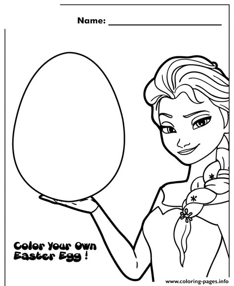 How to make your own mandala coloring pages for free online. Frozen Color Your Own Easter Egg Design Colouring Page ...