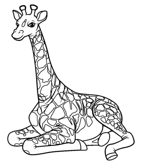 Girafa Para Colorir Blog Ana Giovanna