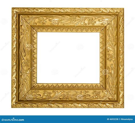 Vintage Gold Ornate Picture Frame Royalty Free Stock Photos Image
