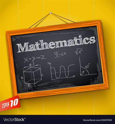 Mathematics On Chalkboard Royalty Free Vector Image