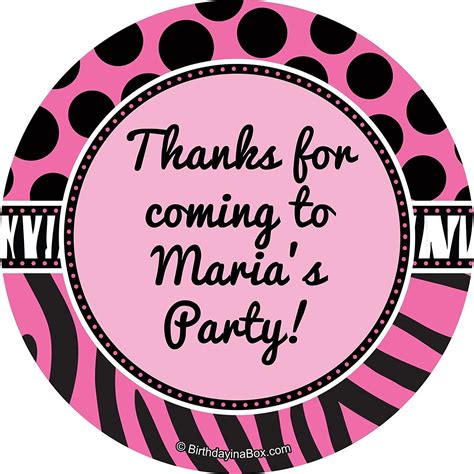 Oh So Fabulous Stickers Sheet Of 12 Party Supplies By