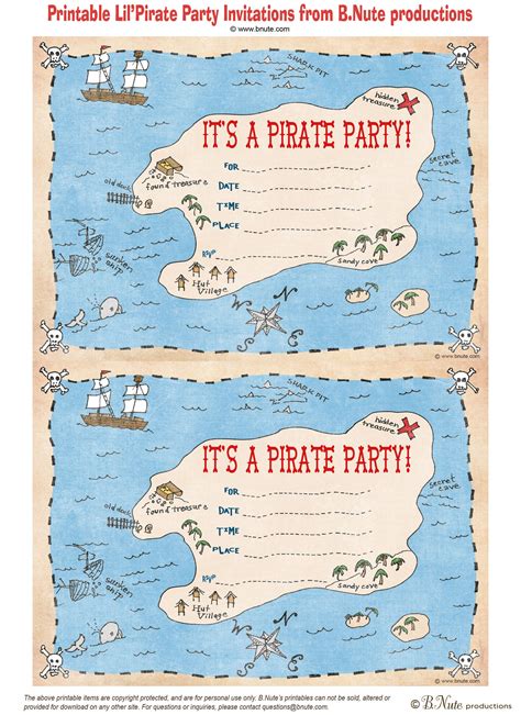 Printable Pirate Templates