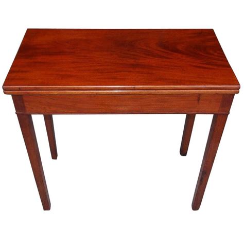 English Chippendale Mahogany Hinged Tea Table With A One Board Top