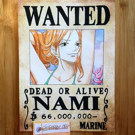 Nami Wanted Poster Amat