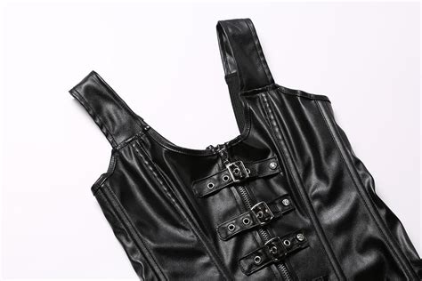 2021 Faux Leather Corsets Harness Steampunk Corset Sexy Gothic Tops