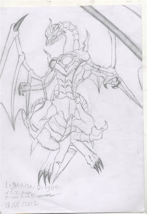 Lightpulsar Dragon Drawing By Dravedragonheart On Deviantart