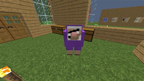 Purple Sheps Face Minecraft Texture Pack