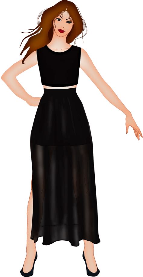 Clip Art Black Dress