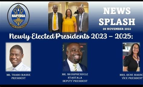 Congratulations Newly Elected Naptosa Gauteng Page