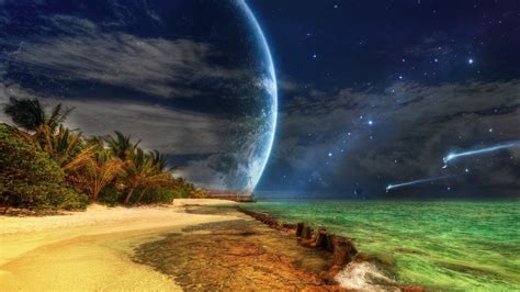 Beach On Another Planet Wallpapers And Images Wallpapers
