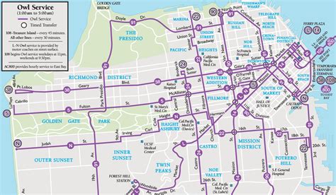 Muni Bus San Francisco Map