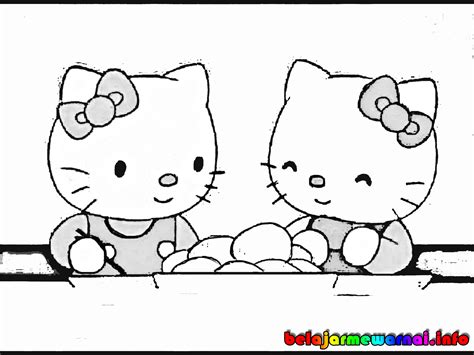 50 Gambar Mewarnai Hello Kitty Terbaru Pictures