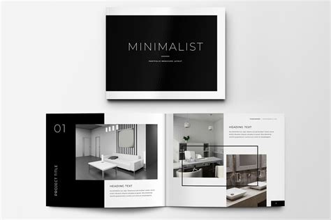 Minimalist Portfolio Brochure Layout — Medialoot