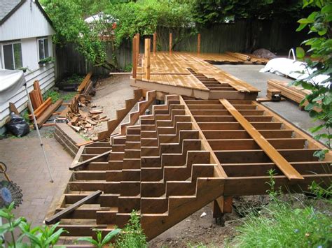 Framing Help For Inside Corner Stairs Patio Steps Patio Backyard