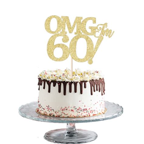 buy golden glitter omg i m 60 cake topper happy 60th birthday cake topper sixtieth happy
