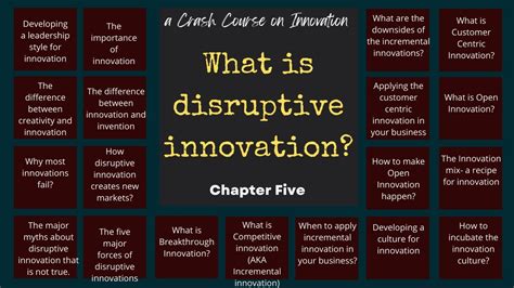 What Is Disruptive Innovation Innovation Crash Course Part 5 Youtube
