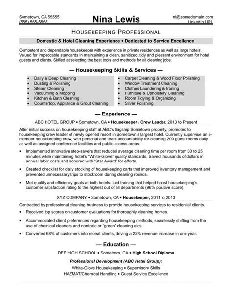 Resume format in this context means the way you organize and showcase your work history, skills and achievements. Resume Format Housekeeping - Resume Templates