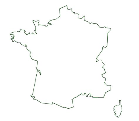 Map Of France Terrain Area And Outline Maps Of France Countryreports