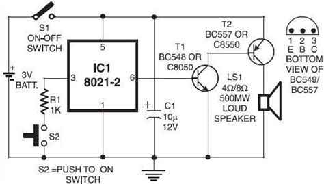 Circuit diagrams show how electronic components are connected together. Electronic Doorbell Circuit - ElectroSchematics.com